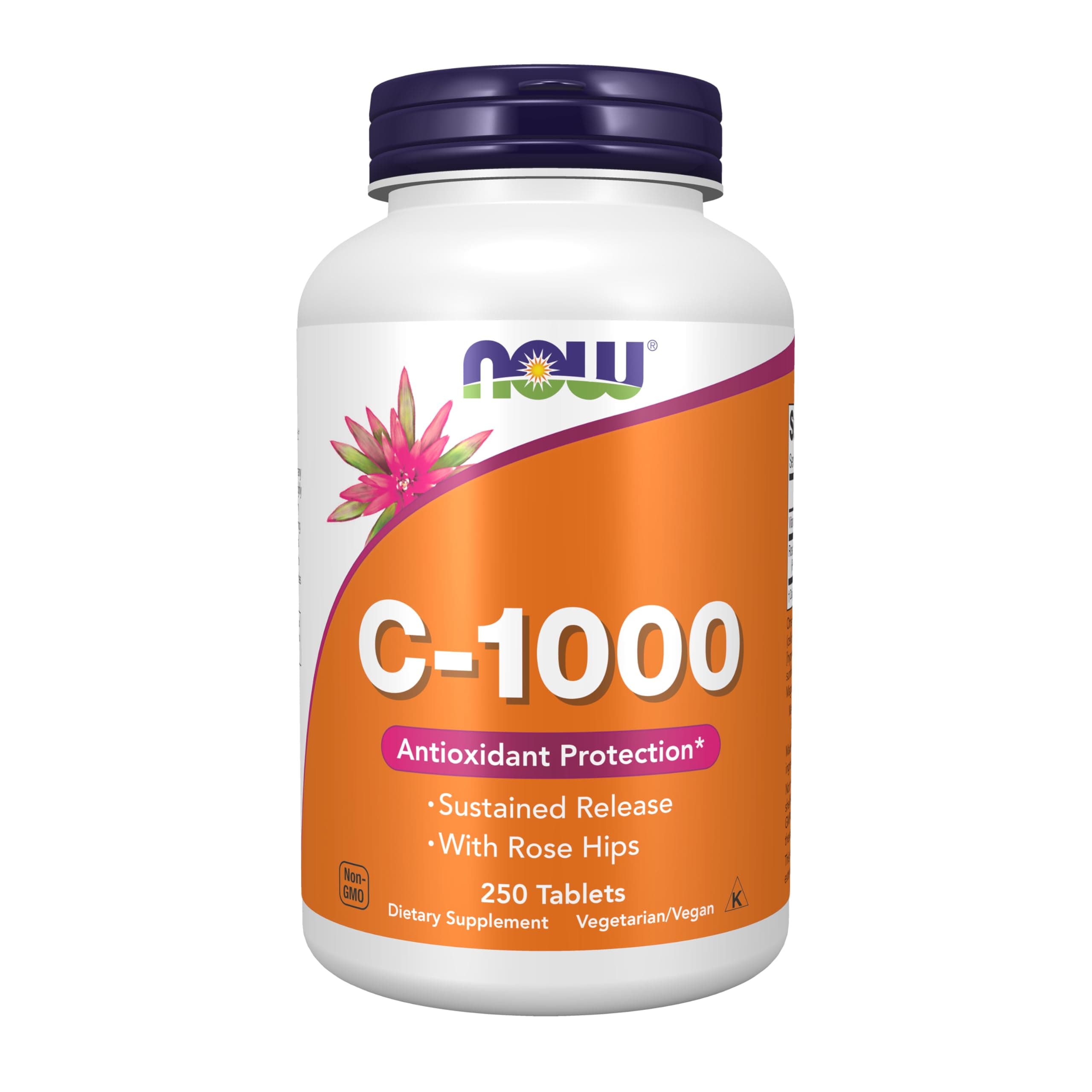 Now Supplements, Vitamin C-1,000 With Rose Hips, Sustained Release, Antioxidant Protection*, 250 Tablets
