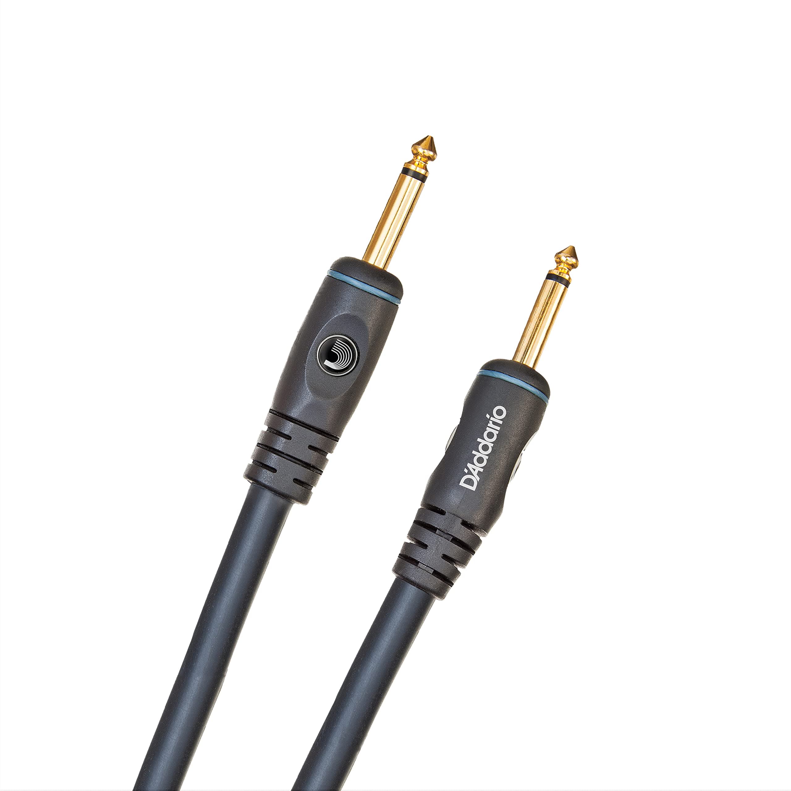 D'Addario PW-S-25 Speaker Cable - Gold Plated Plugs for Optimal Signal Flow - Shielded for Noise Reduction - 1/4 Inch Male to 1/4 Inch Male - Custom Series - 25 Ft/7.62 m - Straight Ends - 1 Pack