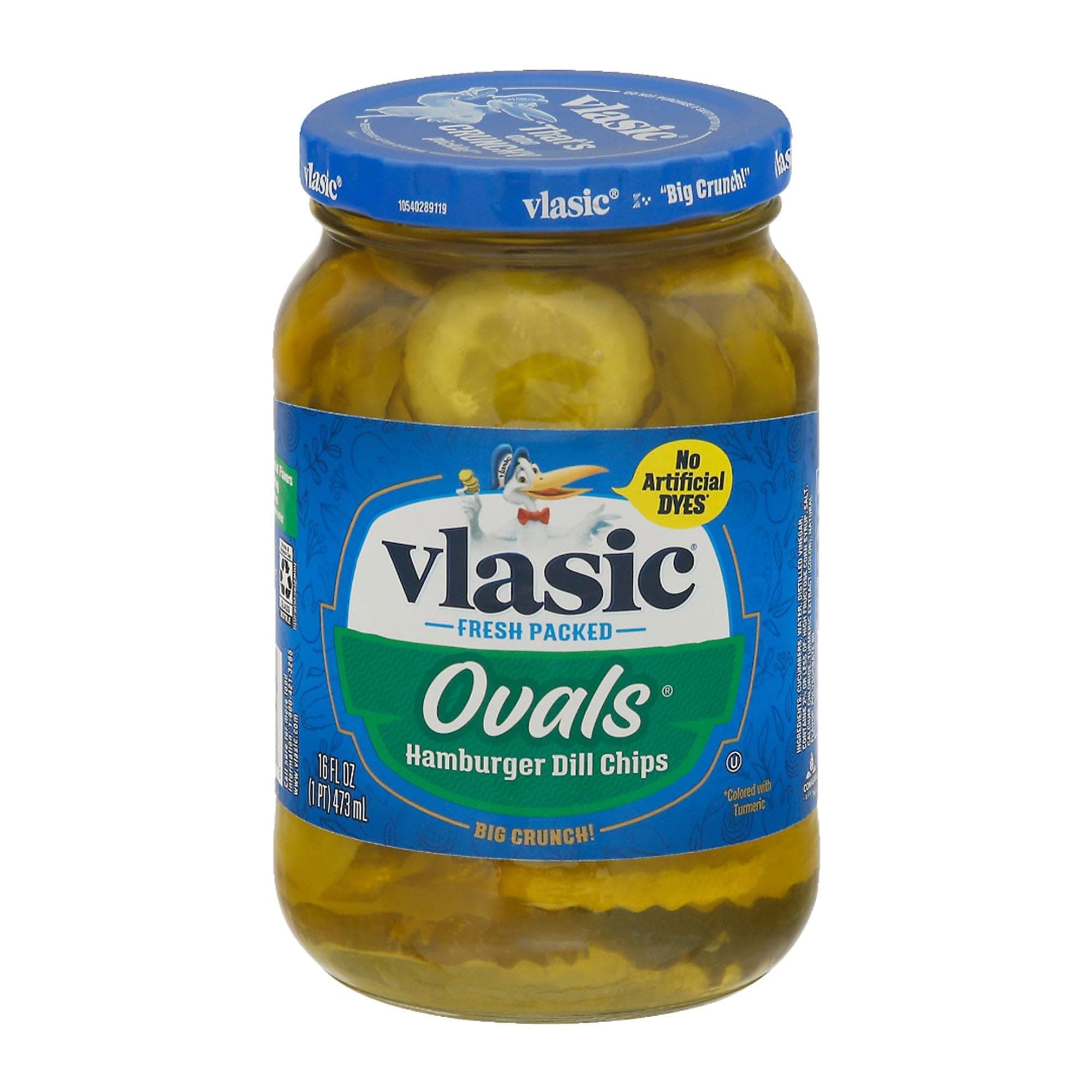 Vlasic Hamburger Dill Chips OVALS 473ML