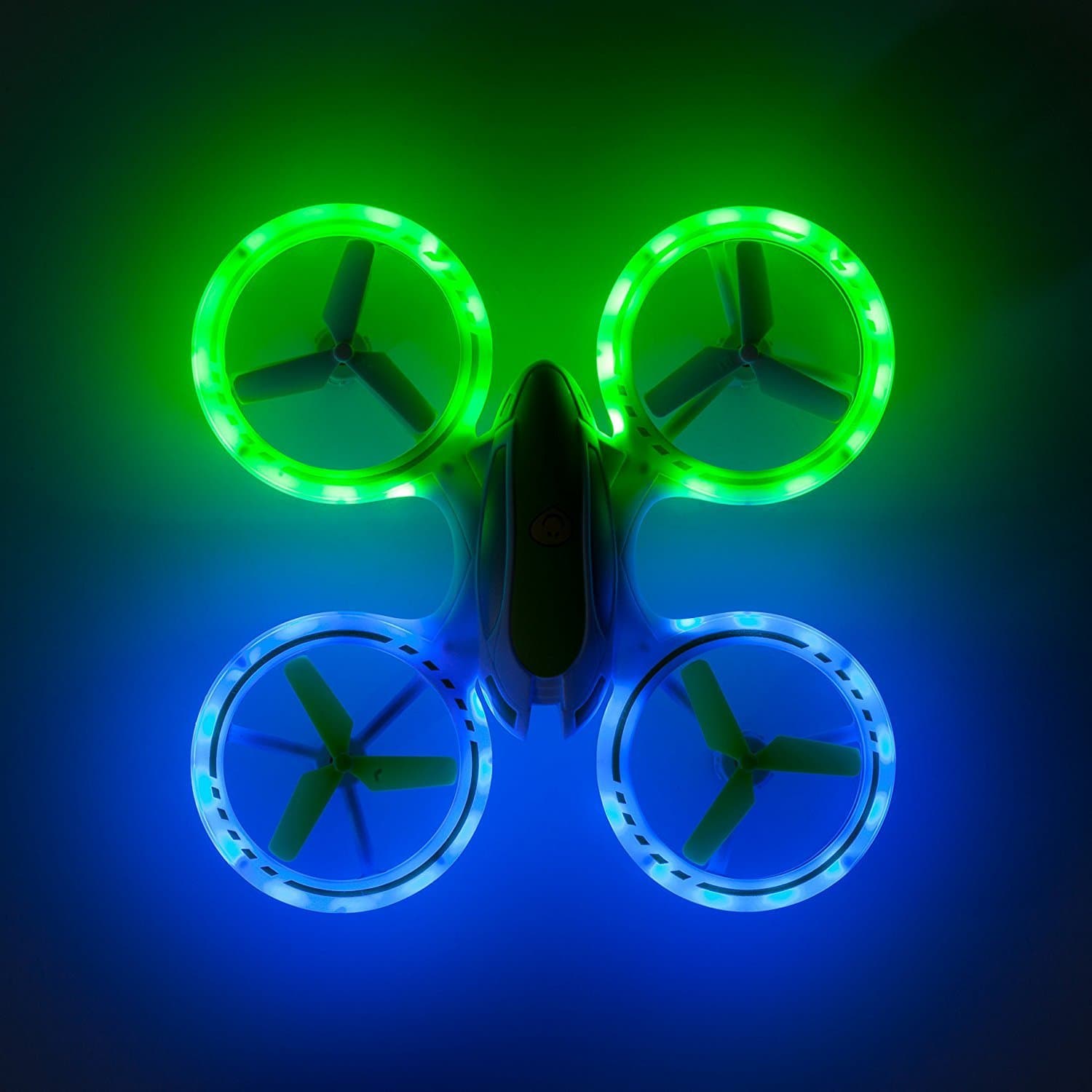 Force1 Bright LED Quadcopter Drone – “UFO 3000” Easy Fly RC Drone for Kids with Glowing LED Drone Quadcopter Lights + Mini Drone Bonus Battery and Blades (Renewed)