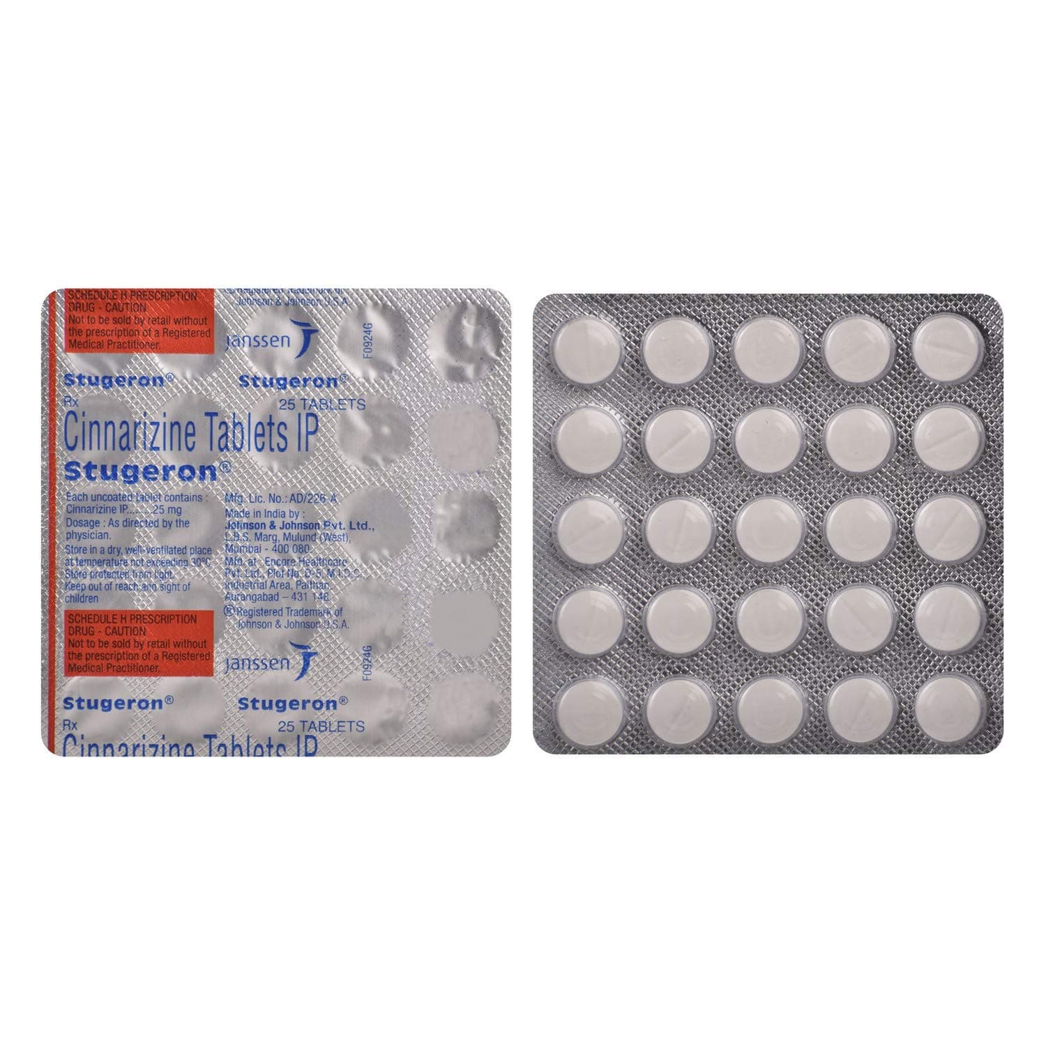 Stugeron - Strip of 25 Tablets