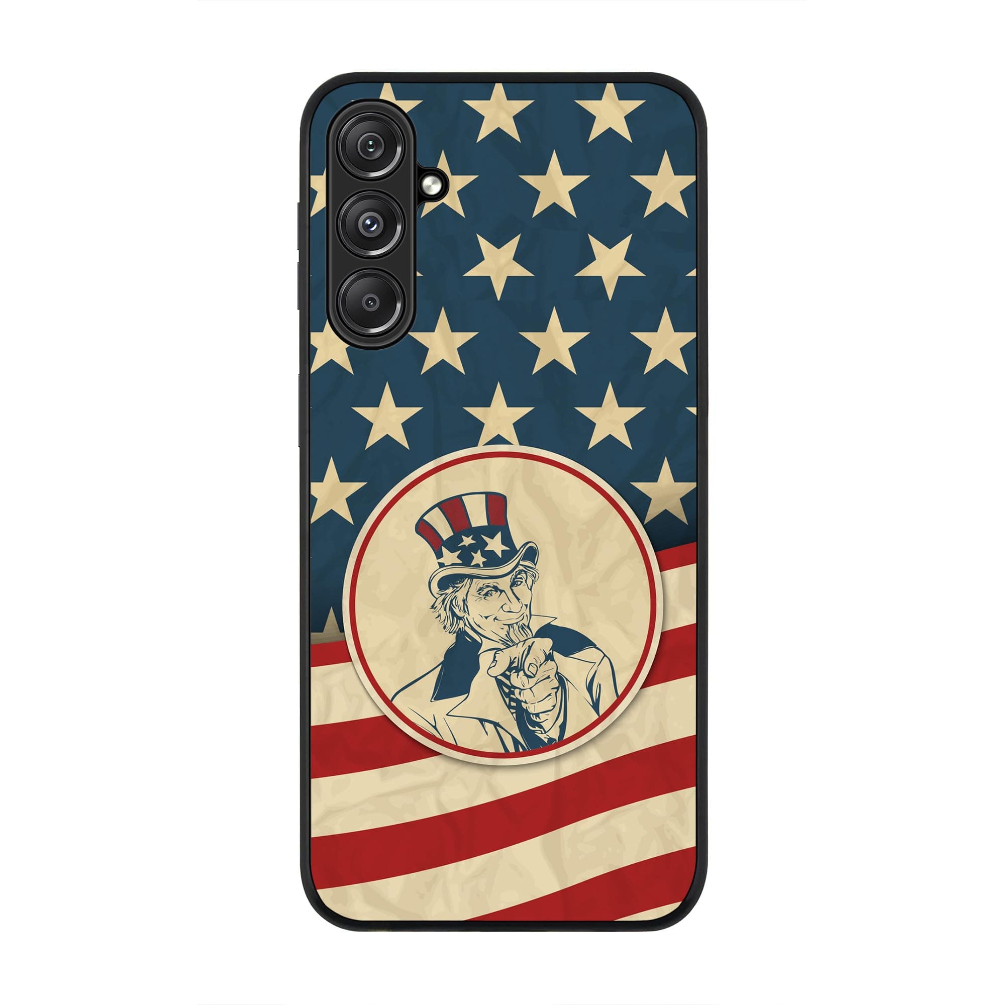 Stylizedd Rugged Black Edge case for Samsung Galaxy M34 5G, Custom Slim fit Flexible Anti Drop Thin Phone Case Cover - We Want You