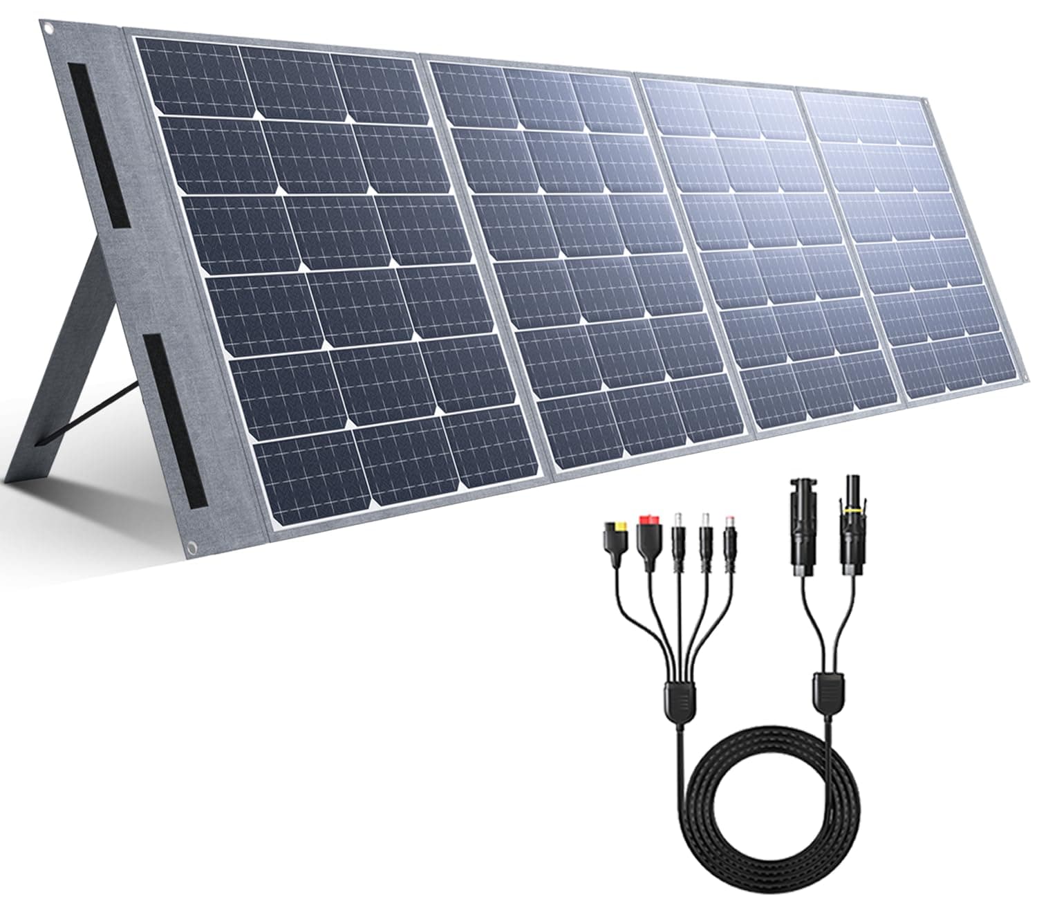 200W Portable Solar Panel,Ultre-Light 9.9lbs,20V Foldable Solar Charger kit with MC4 Output,23% Efficiency for 98% Power Stations Outdoor Camping Hiking Van RV Trip