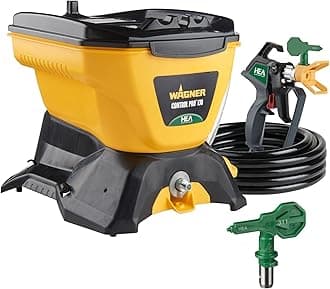 Wagner Spraytech 2467899 Control Pro 130 Power Tank Paint Sprayer Kit, High Efficiency Airless with Low Overspray, Including 515 & 311 Tips for Large Projects