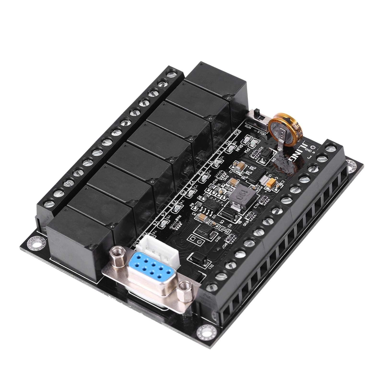 KUIDAMOS Programmable Logic Controller,Industrial Programmable Control Board PLC Controller Kit,Relay Output Module Motor Controller