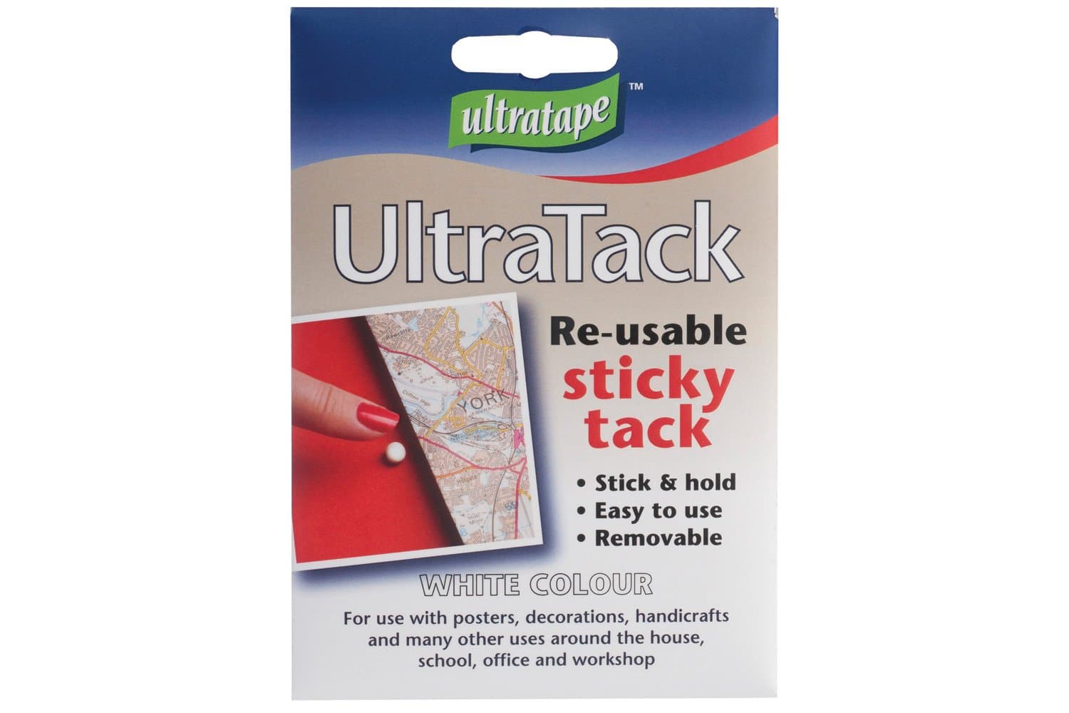 Ultratape | Sticky Tack | White 50gm