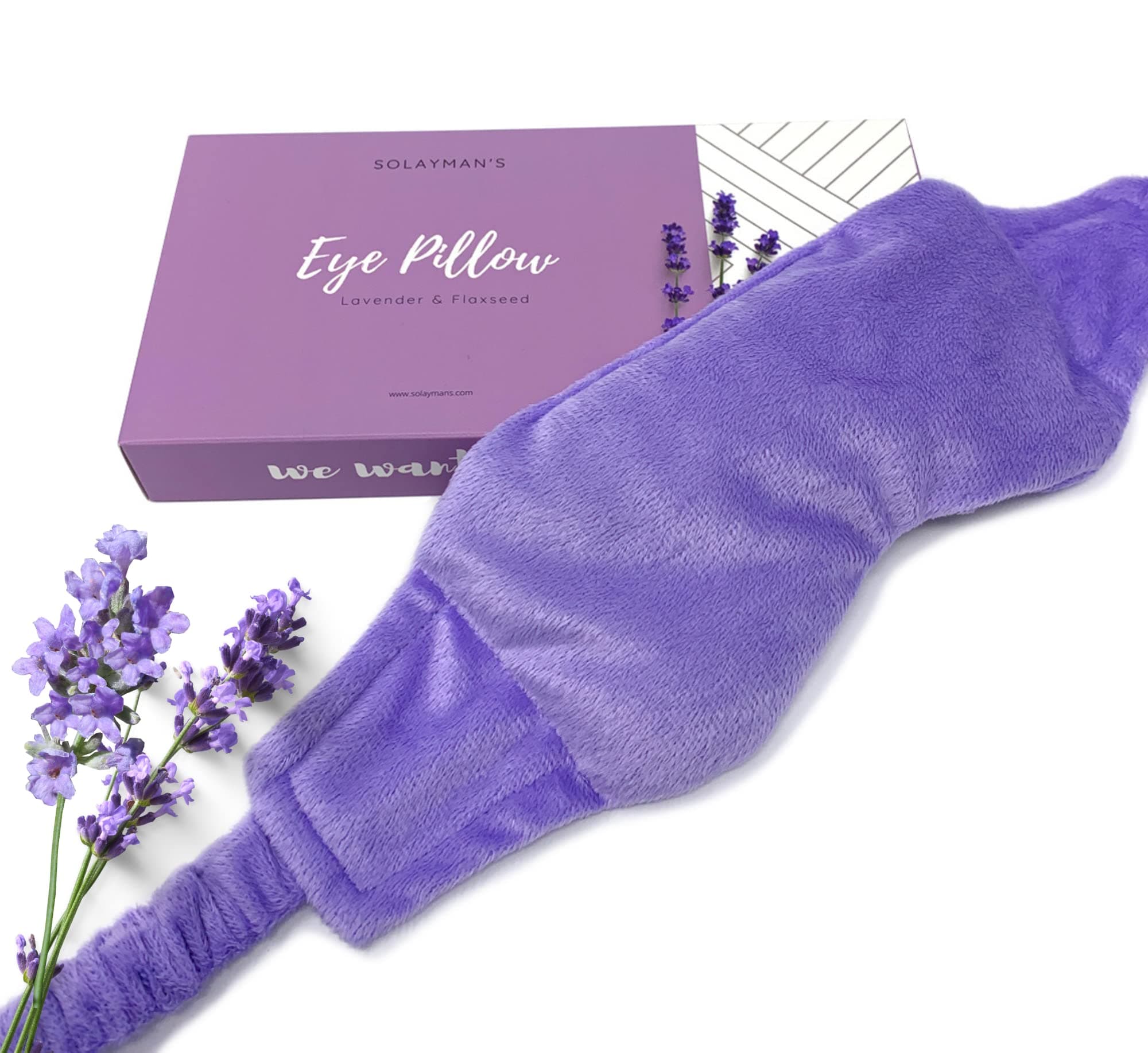 Weighted Lavender Eye Mask for Sleeping, Relaxation, Meditation & Self-Care – Aromatherapy Lavender Eye Pillow – Calming Spa Gift for Women, Men, Mom, Dad
