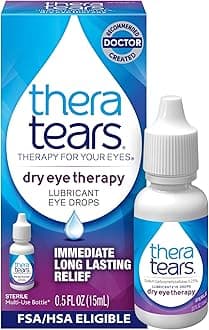 Eye Drops for Dry Eyes, Dry Eye Therapy Lubricant Eyedrops, Provides Long Lasting Relief, 15 mL, 0.5 Fl Oz (Pack of 1)