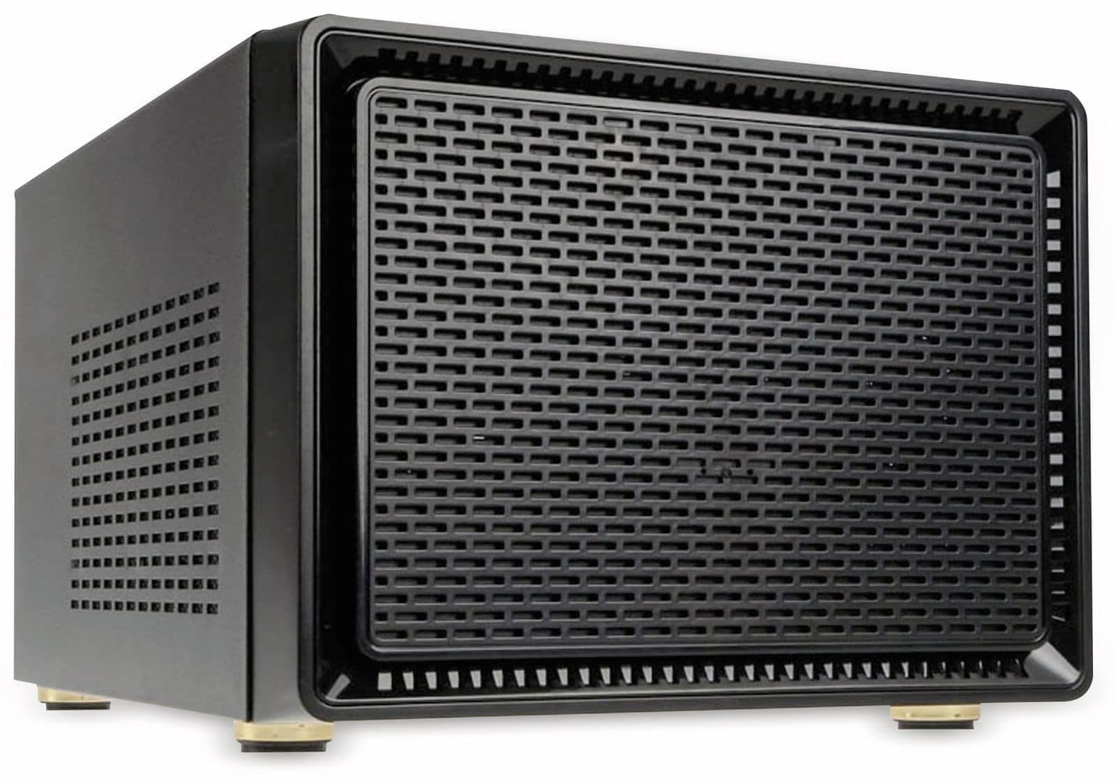 KolinkSatellite Mini-ITX Micro ATX - Empty Computer Tower - Gamer Case with Fan - Stylish - PC Case - Black