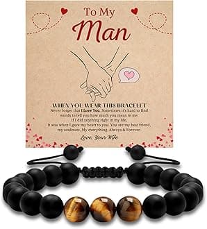 To My Man Bracelet, Promise Bracelet for Him, Bracelet for Boyfriend, Gifts For Husband, Gifts for My Boyfriend, Unique Gifts For Men, Mens Valentines Day Gifts, Valentines Gift For Him, For Boyfriend