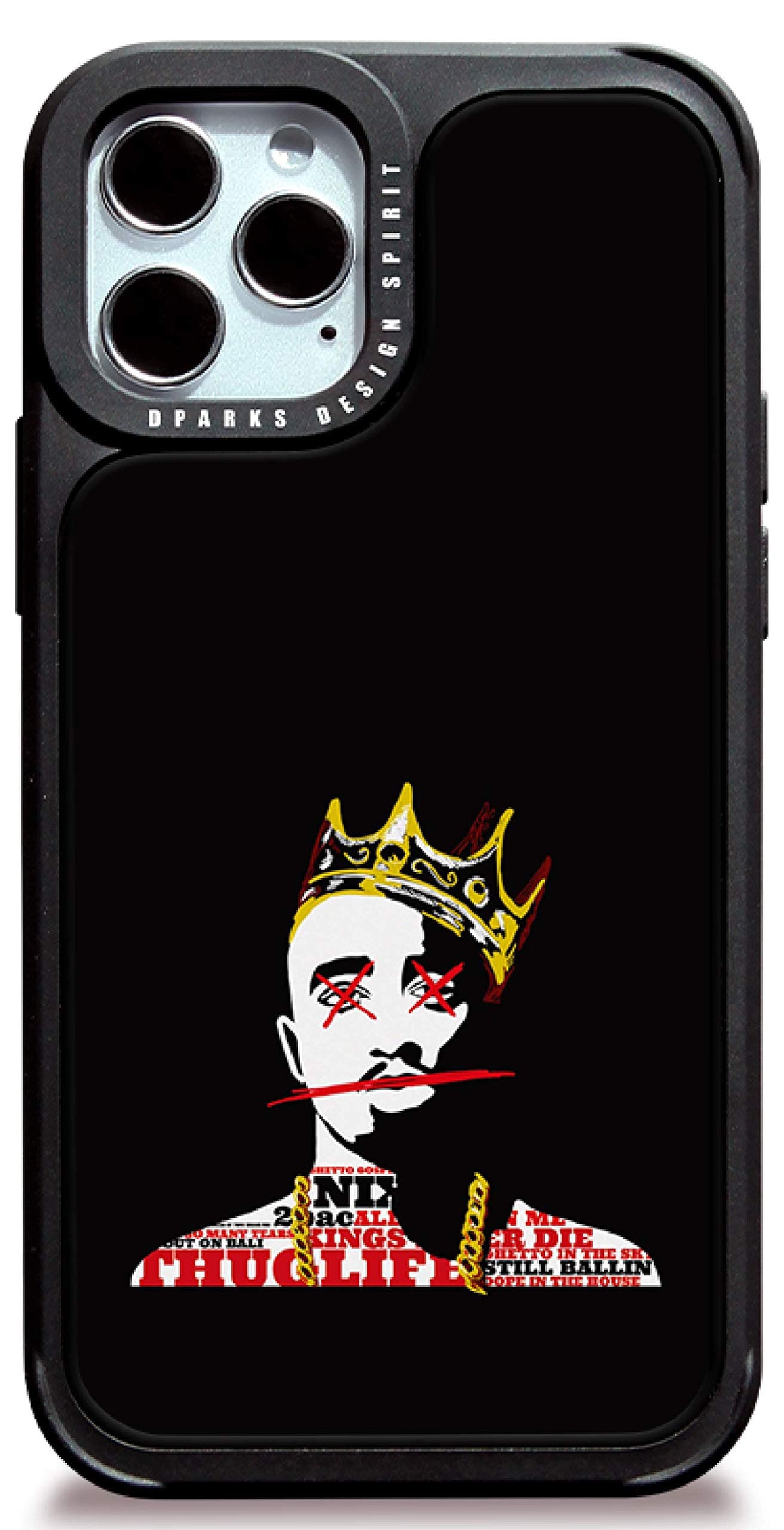 DPARKS Apple iPhone 11 Mobile Phone Case The King Protective TPU Bumper Frame Military-Grade Shockproof Stylish Slim & Hard Design Cool Cute Pretty Minimal Artistic Premium