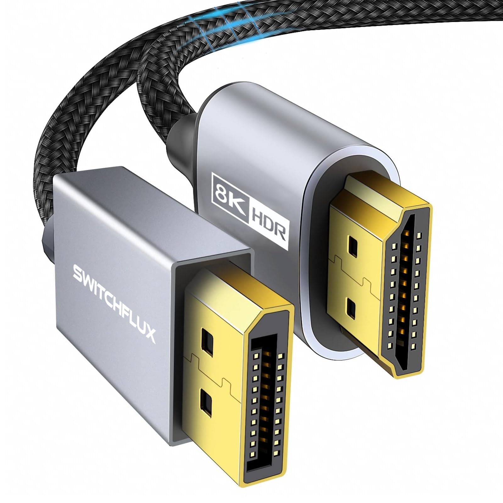 6FT DisplayPort to HDMI 8K Cable