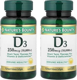 Ultra Strength D3-10,000 IU, 72 Softgels (2pack)