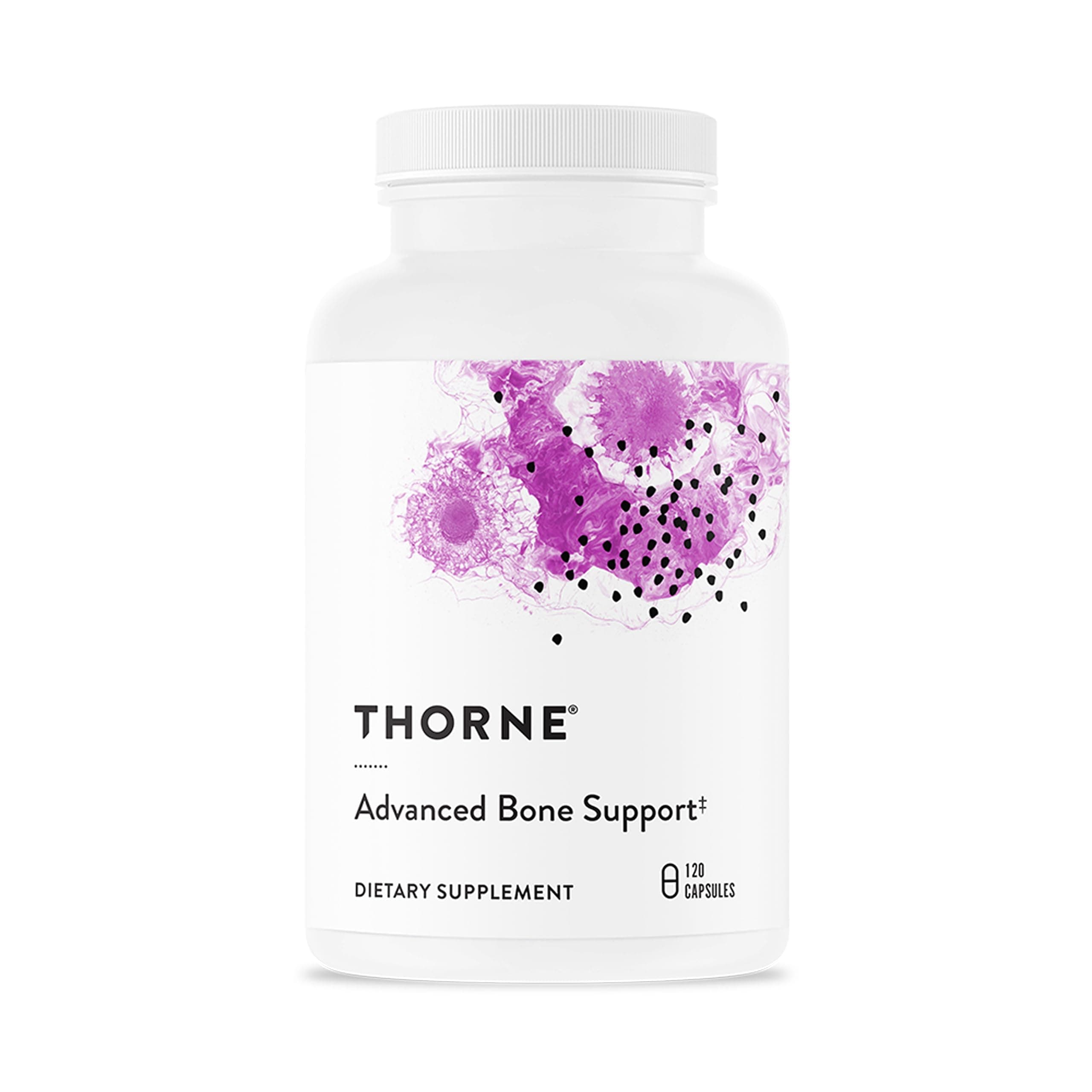 THORNE - Advanced Bone Support - Bone Health Supplement for Women & Men with Calcium, Magnesium, Vitamin D, B Vitamins, Folate & Boron* - Gluten, Dairy & Soy-Free - 120 Capsules