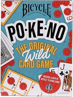 Bicycle Pokeno Playing Card Game Pack (Includes 1 Deck, Scorecards, and Chips)