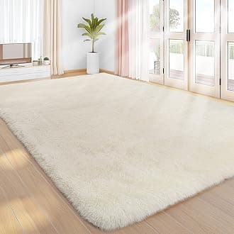 Sour Lemon Rugs Living Room 300x425cm, Cream Rug Area Rugs for Bedroom, Washable Anti Slip Extra Large Shaggy Soft Rug Fluffy Modern Floor Carpets Mat Beside Carpet for Kids Living Room