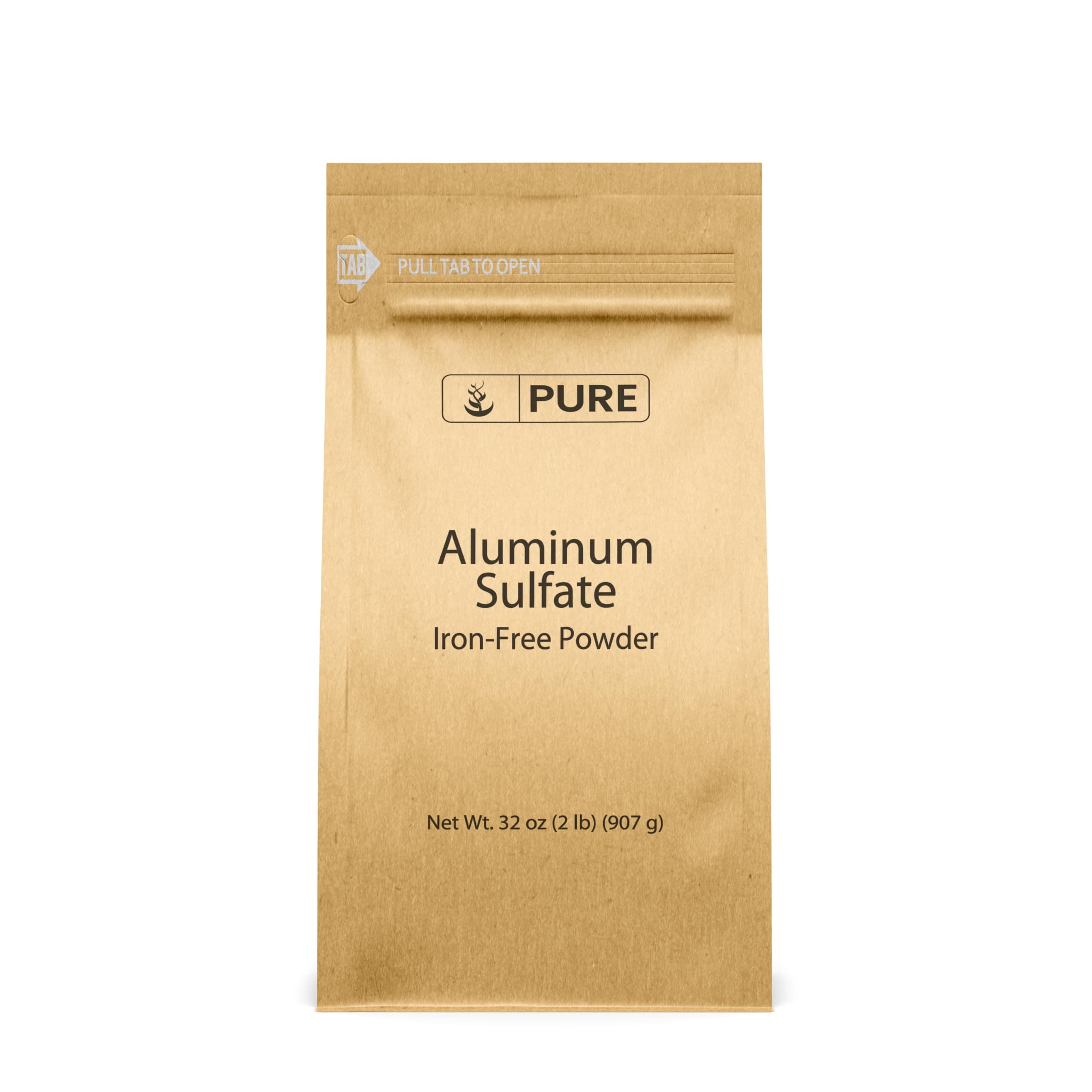 Pure Original Ingredients Aluminum Sulfate (2 lb) Food Grade, Iron Free, Soil Additive