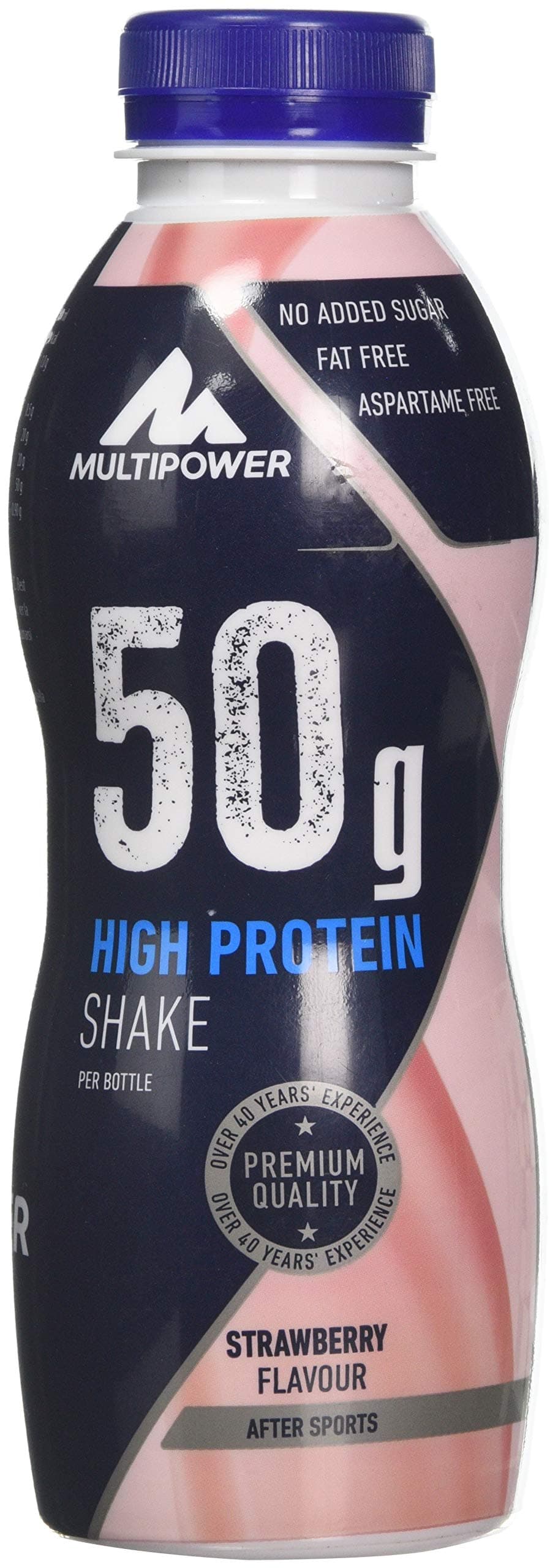 Multipower Protein Shake, 50 g, Strawberry, 12-Piece