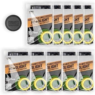 Ceramic Headlight Restoration Pro Kit - 10 Vehicle Bundle - Brings Headlights Back to Like New Condition - 3 Easy Steps - No Power Tools Required
