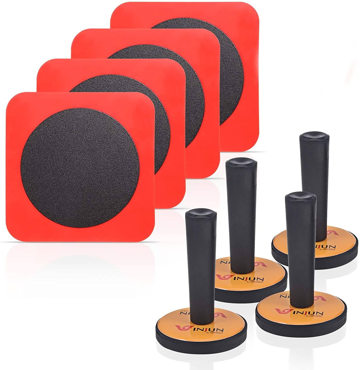 Gomake Vinyl Wrap Magnet Holder 4 PCS With 4 PCS Adsorptive Patch for Car Wrapping, Window Tint, Wallpaper Film Fix Aid Tool Set
