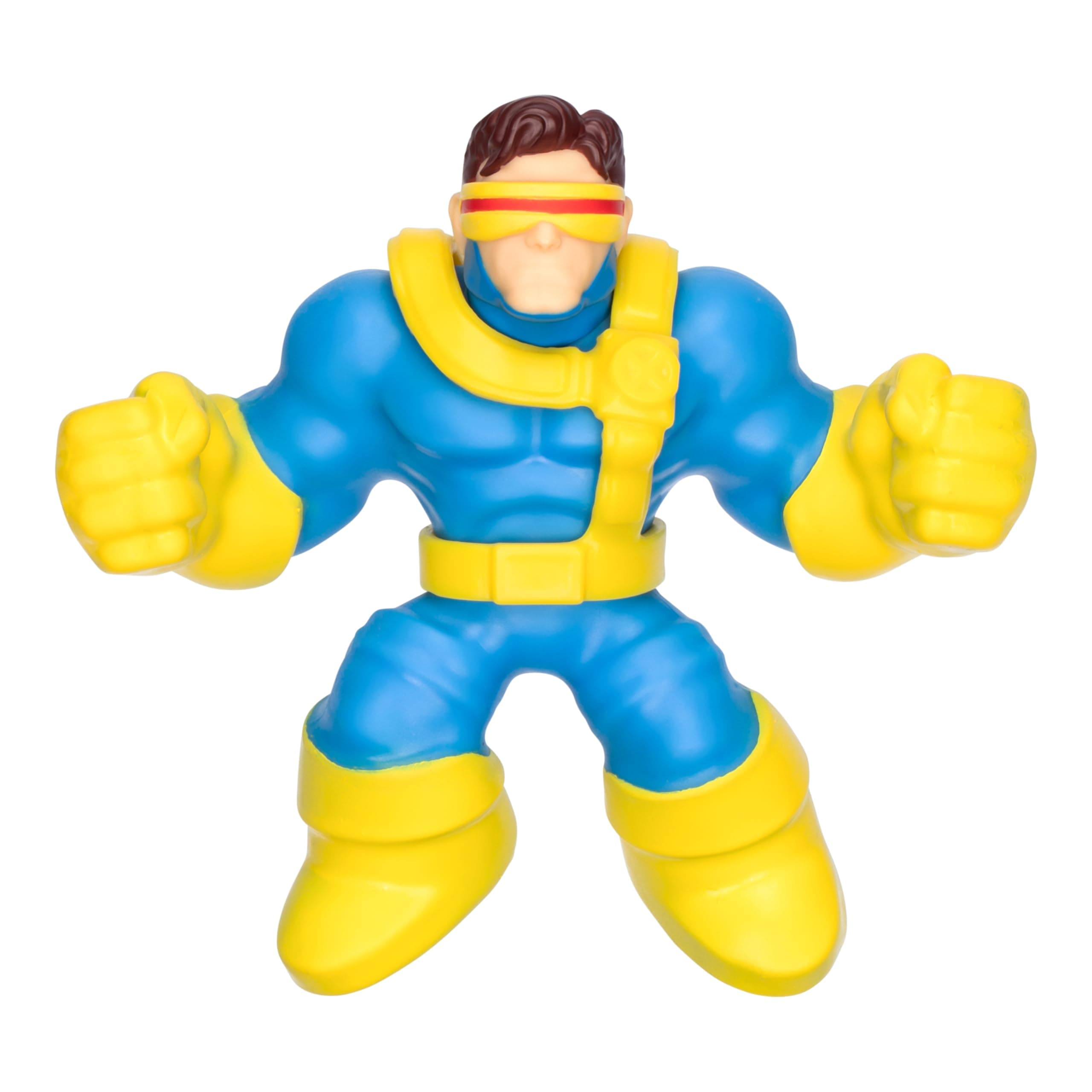 Heroes of Goo Jit Zu Marvel Studios X-Men '97 Cyclops Stretchy Action Figure, with Metallic Rheoscopic X-Gene Filling, Stretch Cyclops Up to 3 Times His Size