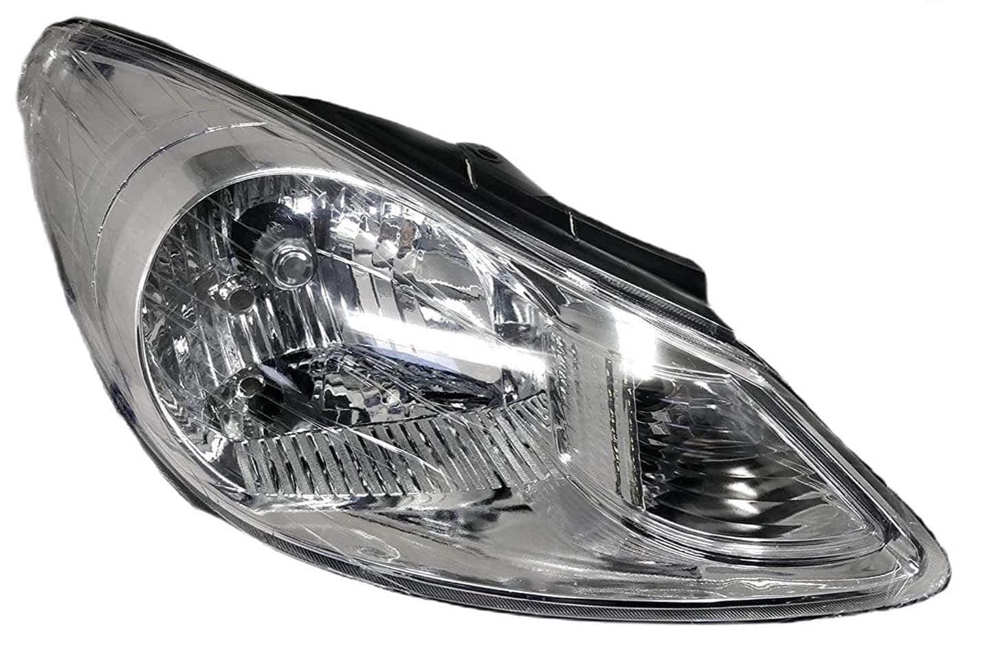 K D Halogen Headlight Assembly For Hyndai I10 Type1 (Right/Driver Side) 2007-2010 ( Without Adjustable Motor)