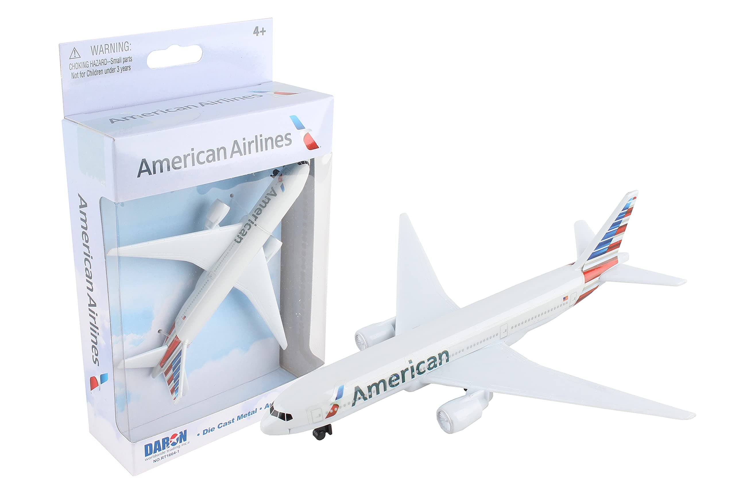 Daron Toy Airplane – American Airlines – Die-Cast Metal Model Airplane Toy with Plastic Parts for Kids Ages 3+