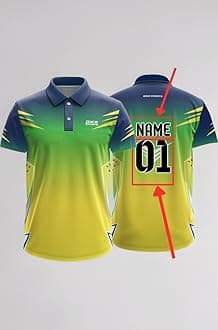 Customized Jersey Online Cricket t-Shirt Breathable Fabric Jersey 2024 t Shirts for Men | 2 Year to 5XL