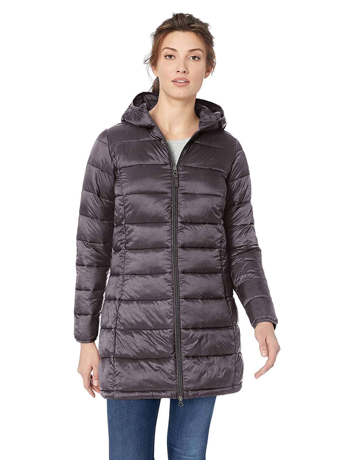 Amazon Essentials womens Lightweight Water-Resistant Packable Hooded Puffer Coat (Available in Plus Size)