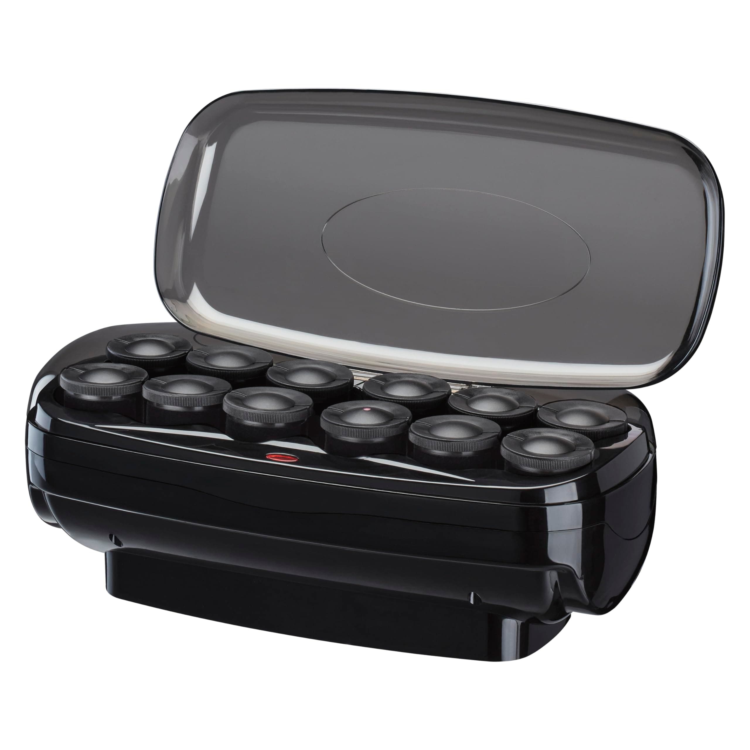 Ceramic 1 1/2-inch Hot Rollers, Super Clips Included, Create Big Bouncy Curls, Black - Amazon Exclusive