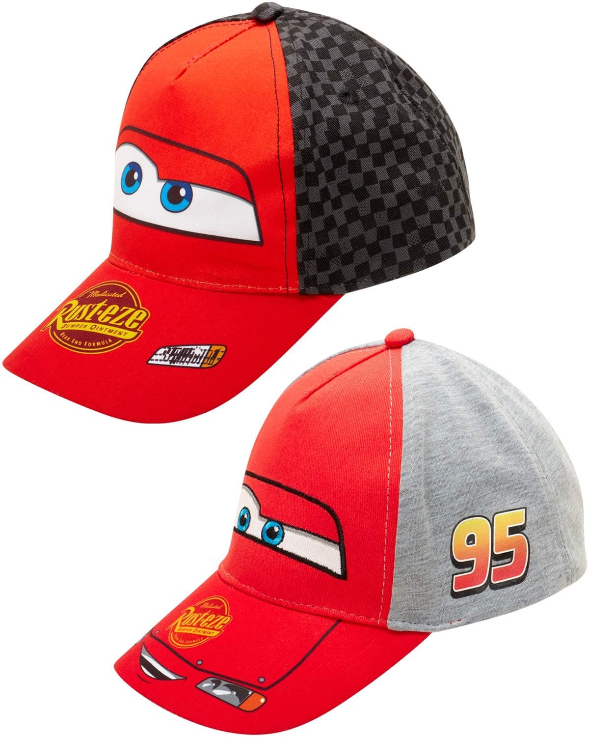 Disneyboys Assorted Character Cotton Baseball Cap, 2 Piece Design Set