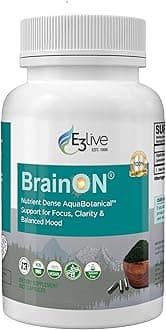 E3LIVE BrainON - Wild-Harvested AFA Extract for Mood Balance & Focus 90 Count