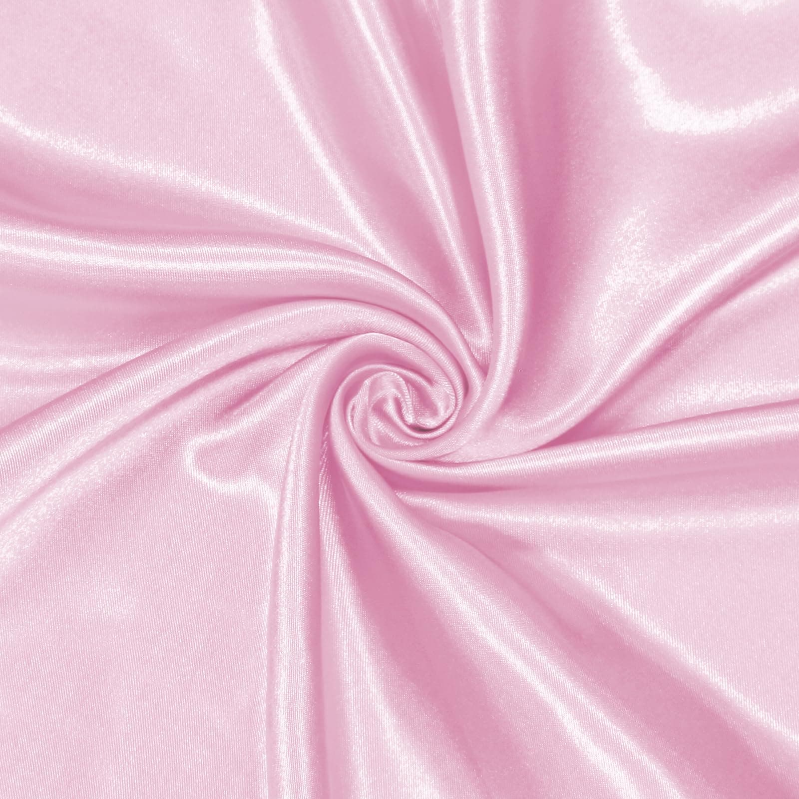 Homiest Pink Satin Fabric Per Yard 100% Satin Plain Dyed 36 x 58 Inches Silky Shiny Soft Comfortable Luxurious Reusable Perfect for Wedding Dresses, Wedding Wear, DIY Crafts, Sewing