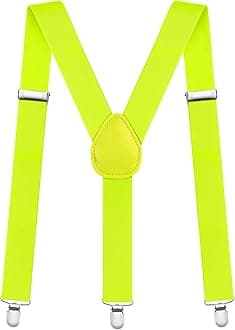 Aomig Mens Braces, Mens Suspenders with Strong Metal Clips, 3.5cm Wide Heavy Duty Suspenders for Men Women Business Wedding Casual