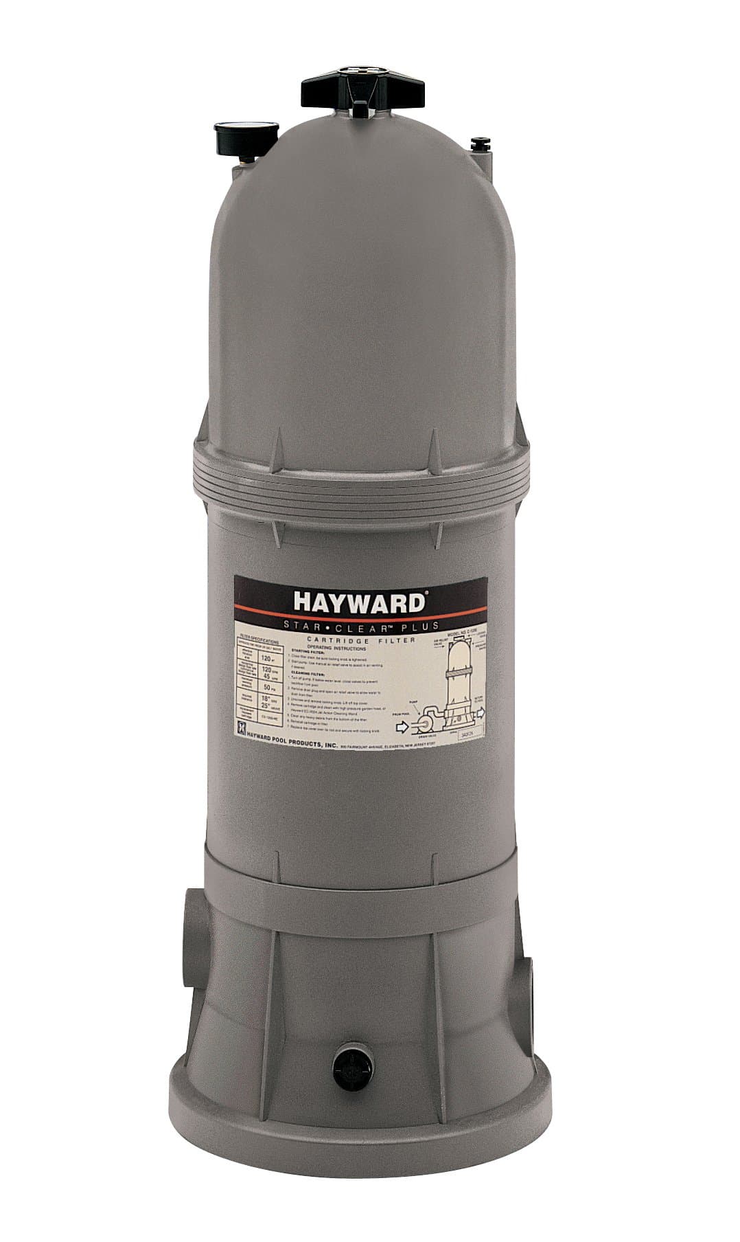 Hayward C751 Star-Clear Plus 75-Square-Foot 1-1/2-Inch FIP Pipe Cartridge Pool Filter