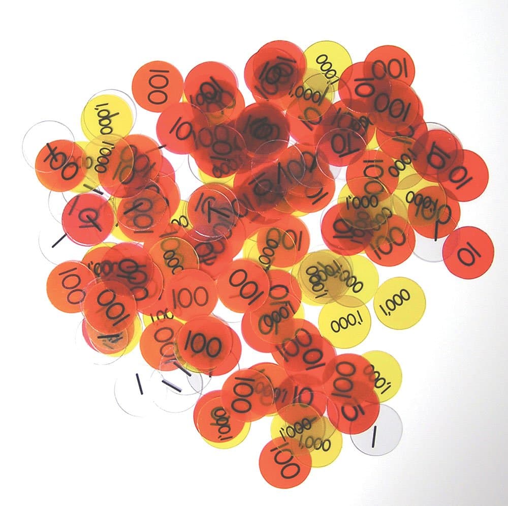 Place Value Overhead Disks, Singapore Math (402639)