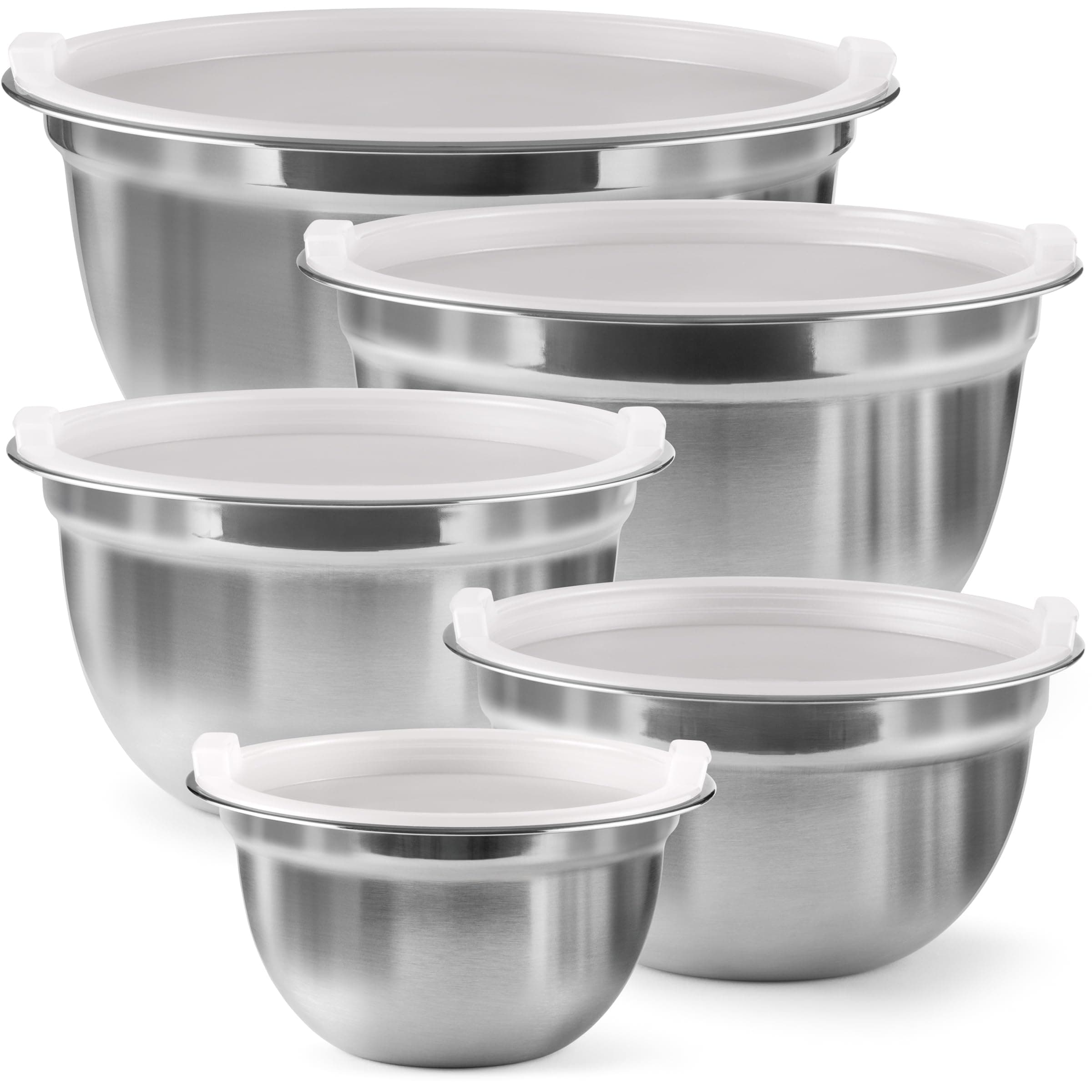 Stainless Steel Mixing Bowls with Lids