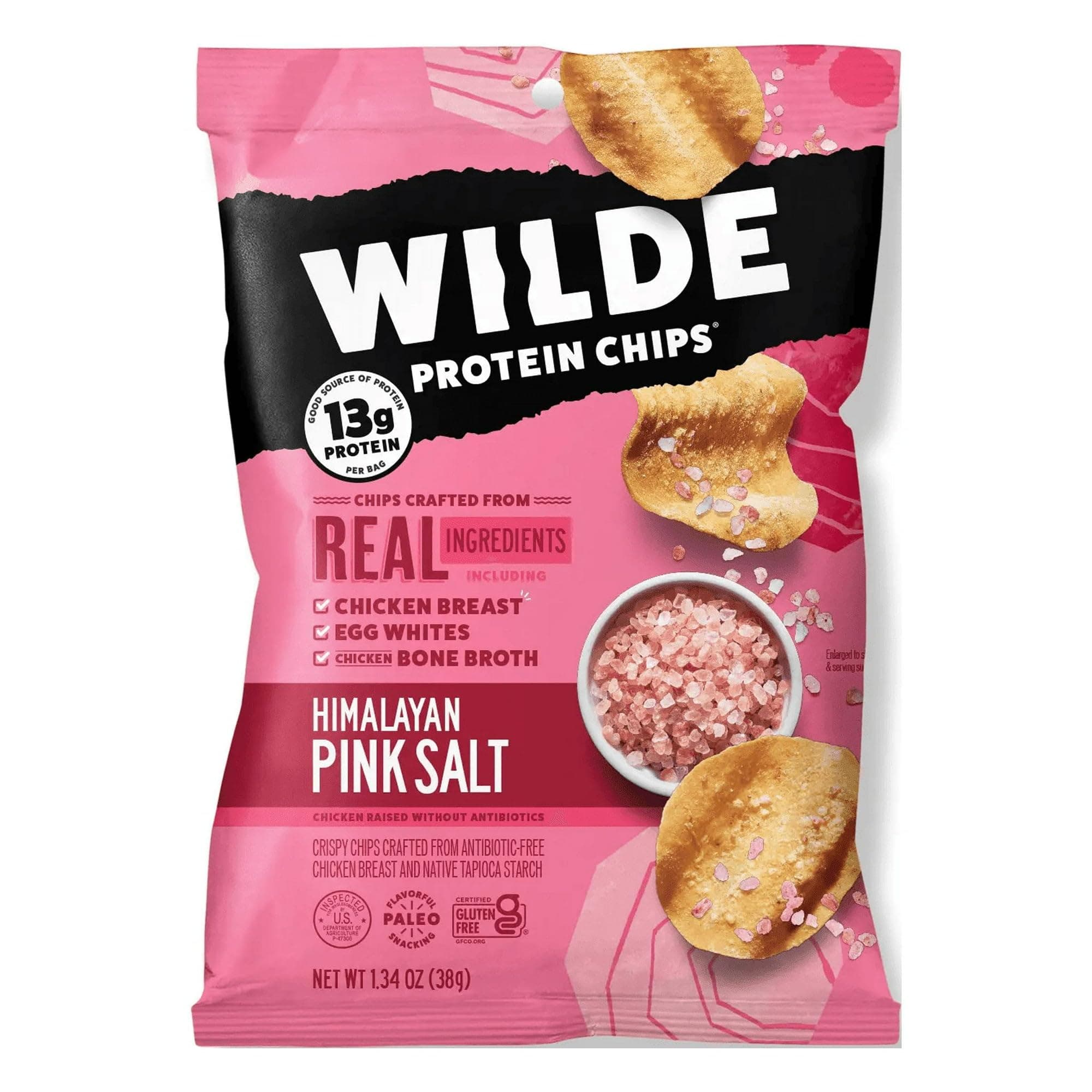 WILDE Protein Chips Himalayan Pink Salt 1.34oz