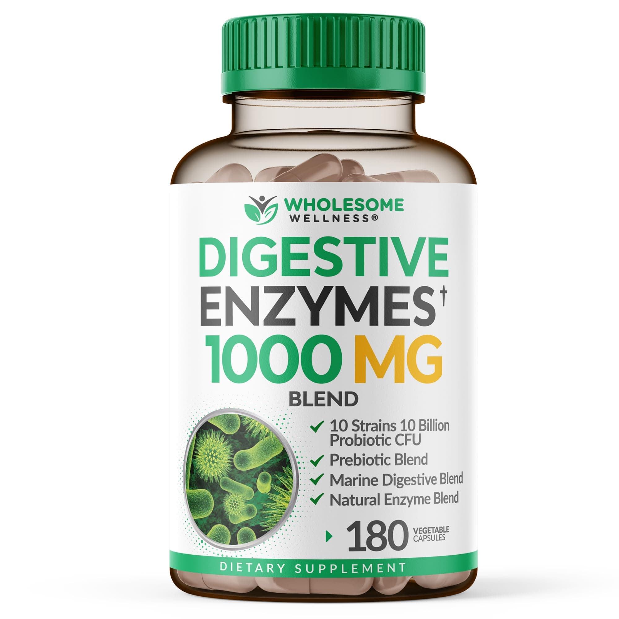 Digestive Enzymes (1000mg,180 Capsules)