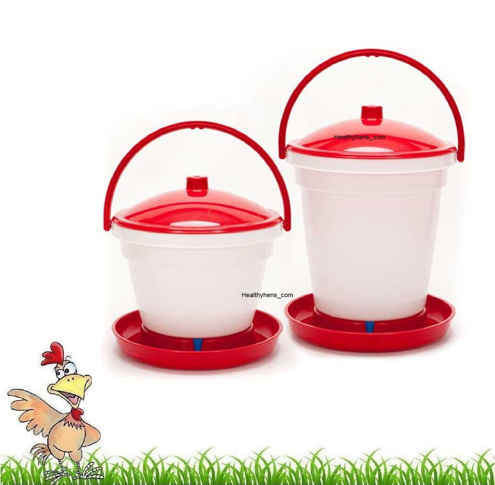Easy Fill Easy Clean Automatic Poultry Bucket Drinker 12L 18L Chicken Water Feed (18L)