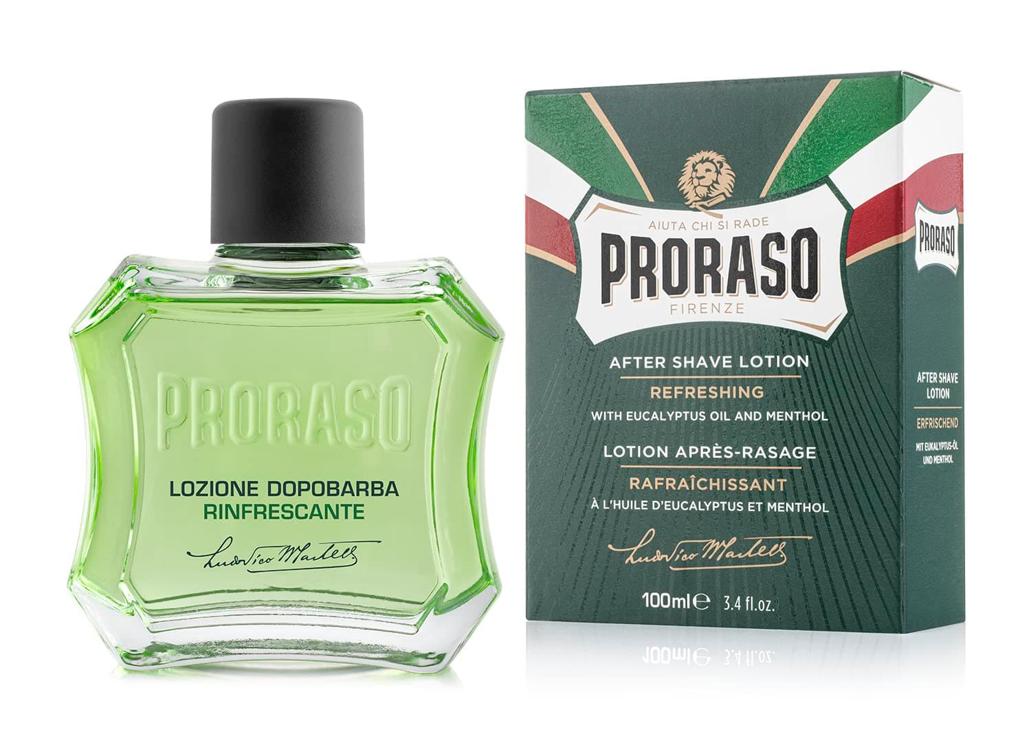 Proraso After Shave Lotion, Refreshing and Toning, 3. 4 fl oz