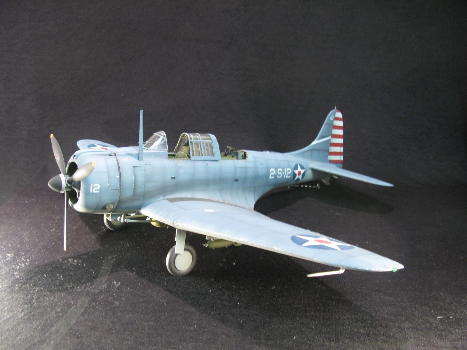 U.S. Navy SBD-3 Dauntless VS-2 USS Lexington Battle of the Coral Sea 1/18 Airplane by Merit