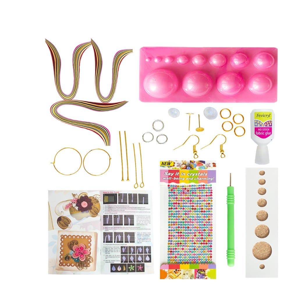 Vipra Quilling Tools Kit with 800 Papers (Multicolour) - 23 Pieces
