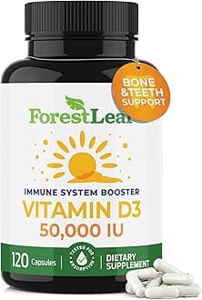 Vitamin D3 50,000 IU | VIT D - Kosher VIT D3 Vitamin D Supplement for Women and Men | Bone Health, Teeth, Immune Support | Weekly Dose, 2-Year Supply, 120 Caps