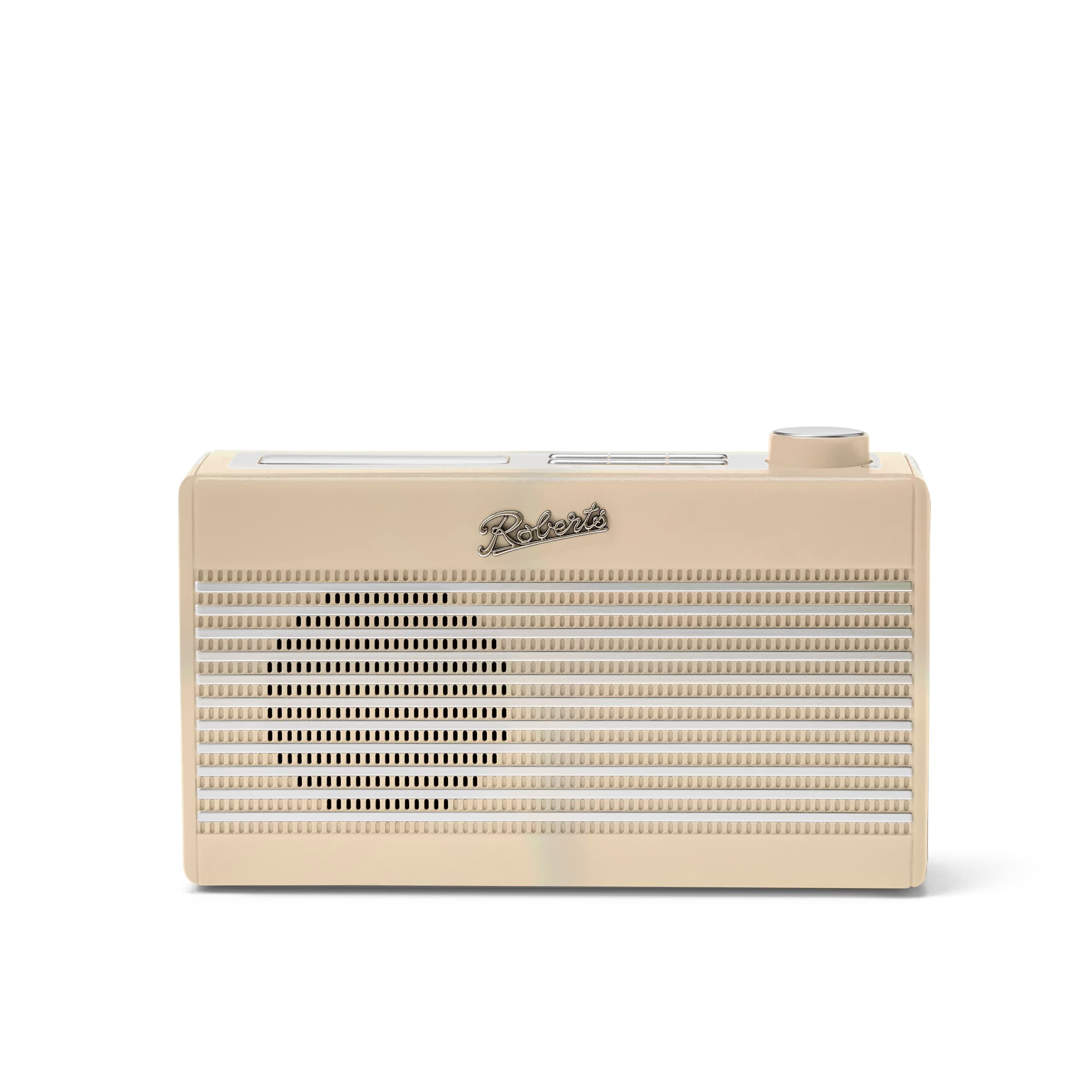 Roberts RadioRAMBLER MINI FM, DAB, DAB+ Digital with Bluetooth & Built-In Rechargeable Battery - Pastel Cream