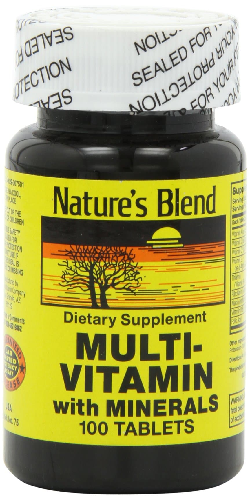Nature's Blend NAT B MULTIVITAMIN & MIN TB, Assorted, 100 Count