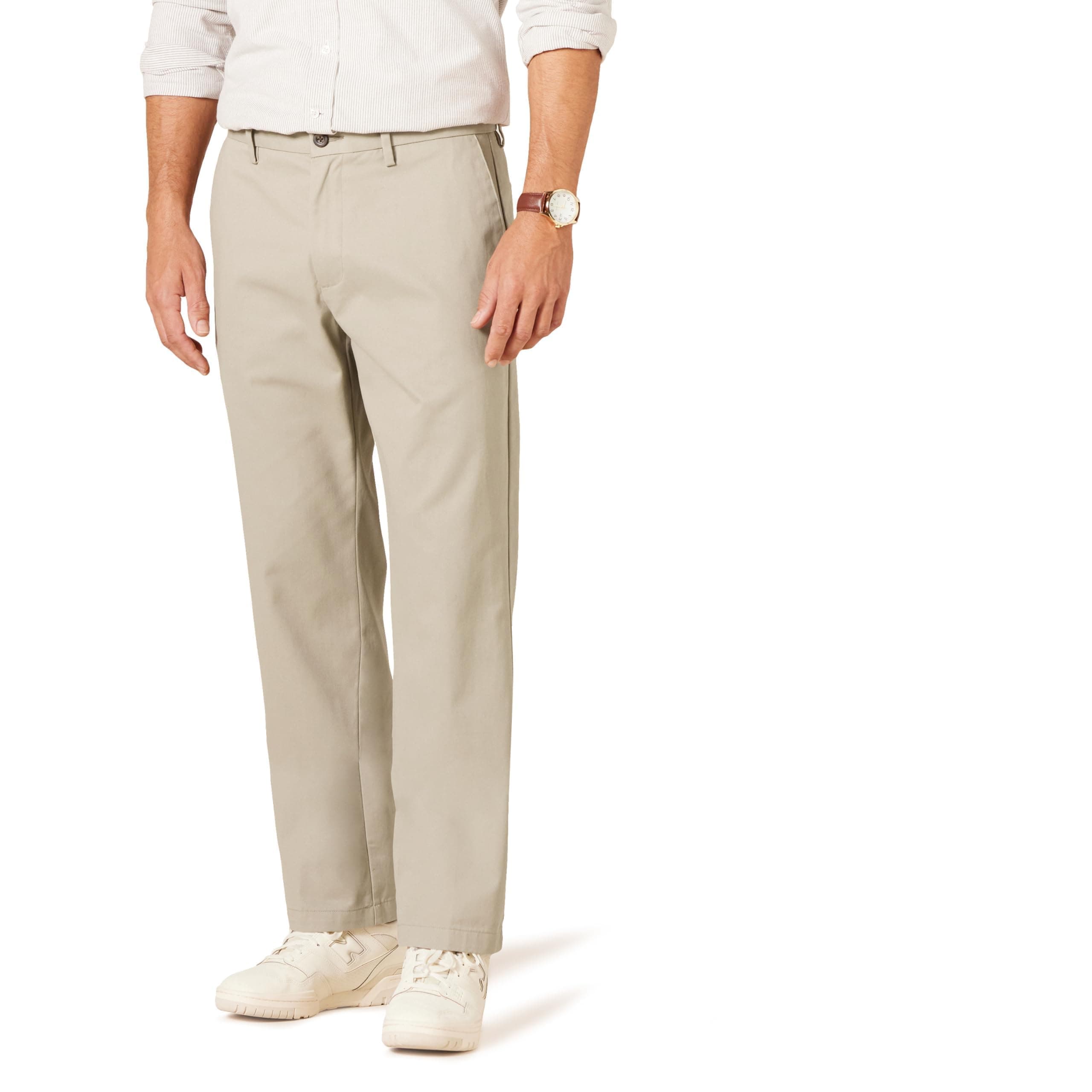 Men's Classic-Fit Wrinkle-Resistant Flat-Front Chino Pant (Available in Big & Tall)