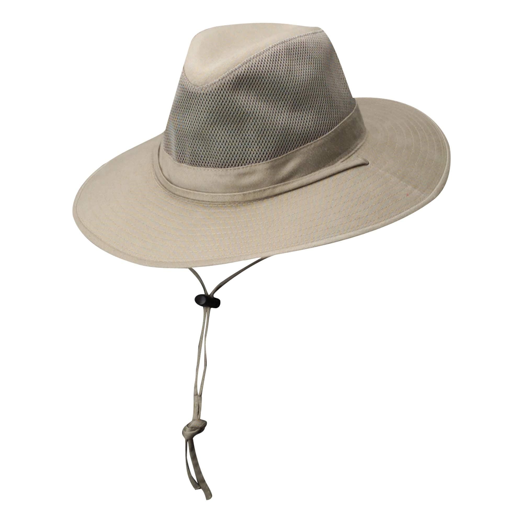 Dorfman Pacific DPC Outdoors Solarweave Treated Cotton Hat, Camel, Medium