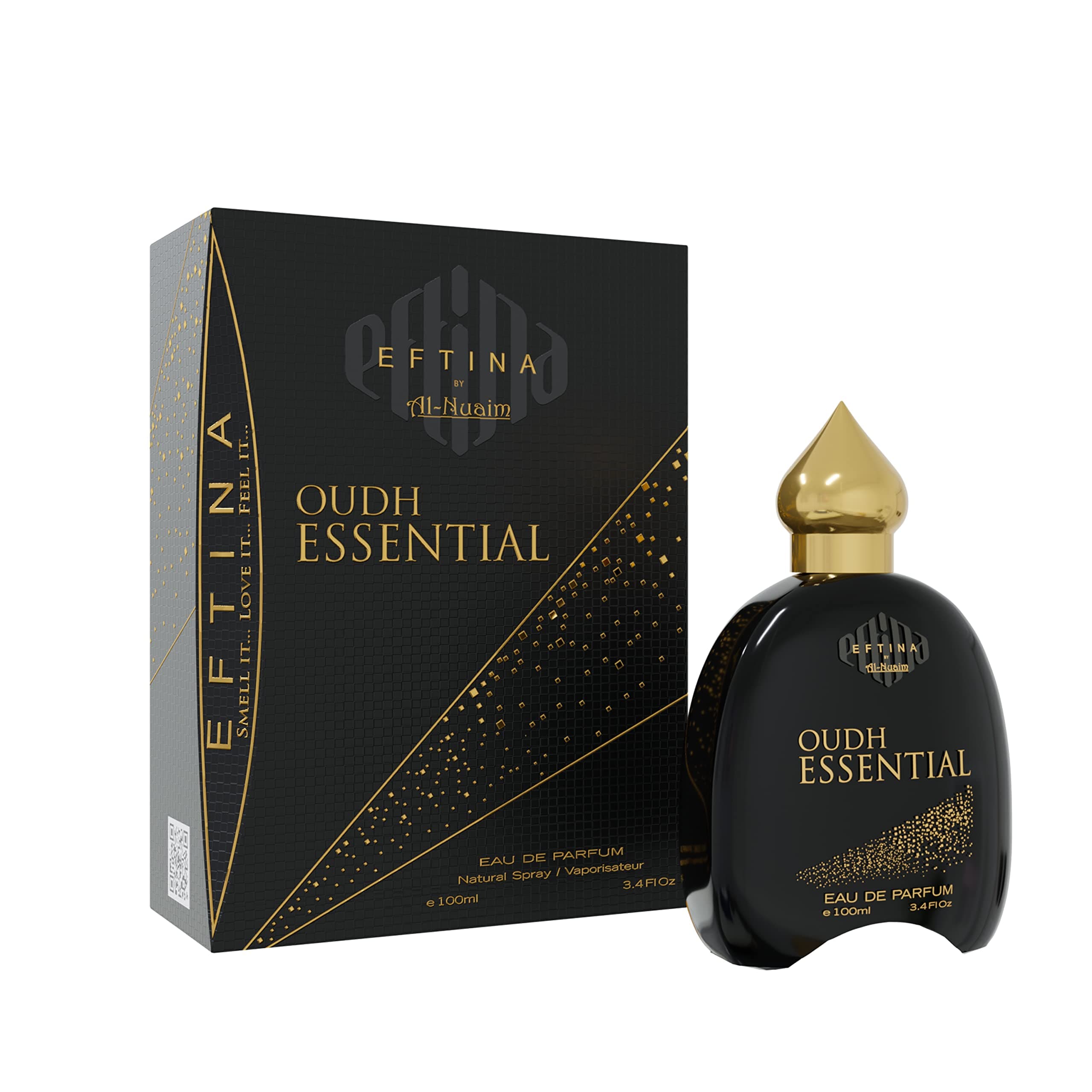 EFTINA by Al-Nuaim Oudh Essential Eau De Parfum | EDP Perfumes | Long Lasting Perfumes | Luxury Perfumes For Men & Women | 100 ml