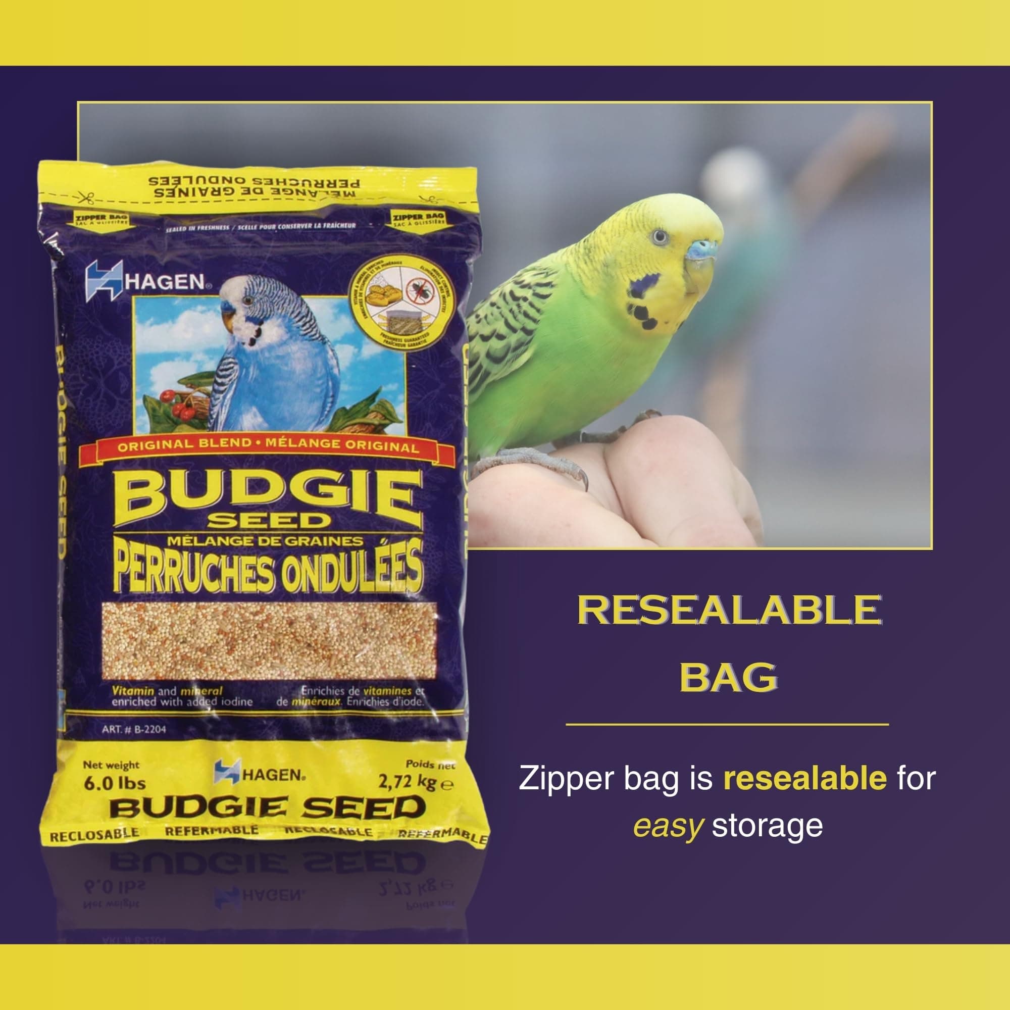 Parakeet/Budgie Staple VME Seed, 6-Pound